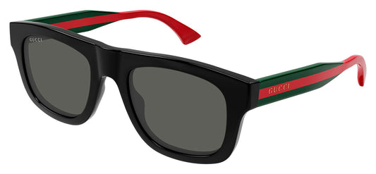 Gucci GG1991S Sunglasses - Black & Green / Grey