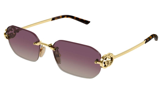 Gucci GG2228S Sunglasses - Gold / Double Gradient Red