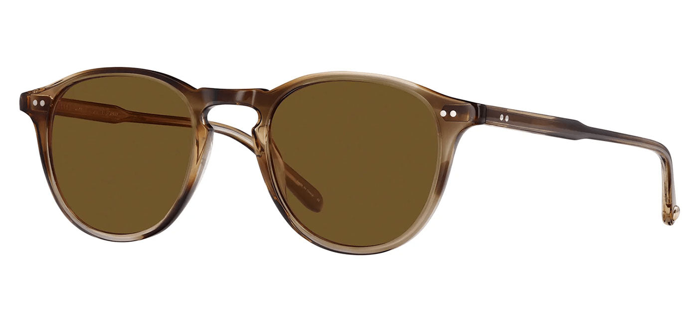 Garrett Leight Hampton Sunglasses - Khaki Tortoise / Semi-Flat Pure Coffee