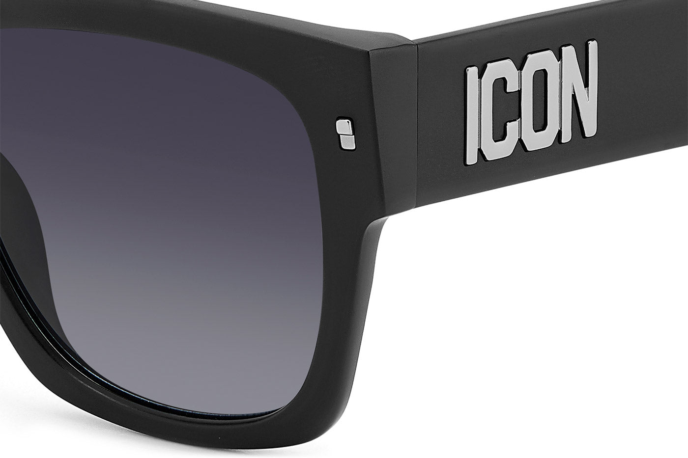 DSQUARED2 ICON 0004/S Sunglasses - Matte Black Palladium / Dark Grey Gradient