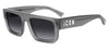 DSQUARED2 ICON 0008/S Sunglasses - Frosted Transparent Grey / Grey Gradient
