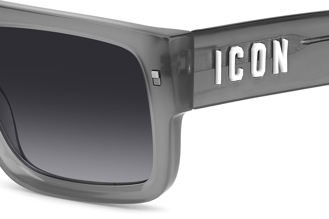 DSQUARED2 ICON 0008/S Sunglasses - Frosted Transparent Grey / Grey Gradient