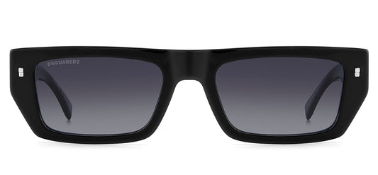 DSQUARED2 ICON 0011/S Sunglasses - Black / Dark Grey Gradient