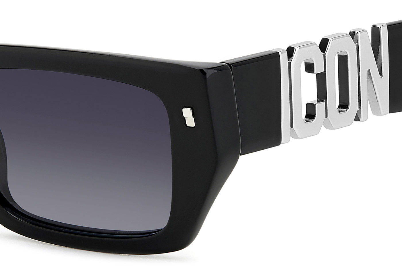 DSQUARED2 ICON 0011/S Sunglasses - Black / Dark Grey Gradient