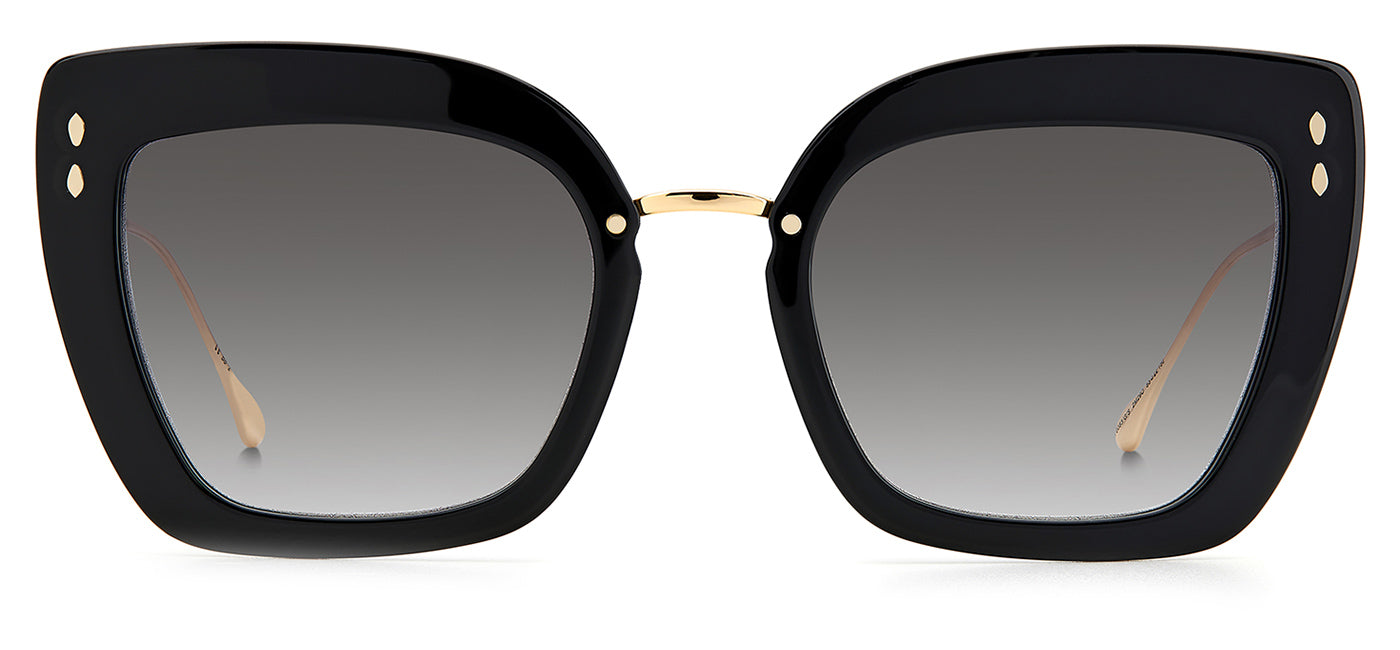 Isabel Marant IM 0083/G/S Sunglasses - Black and Gold / Dark Grey Gradient