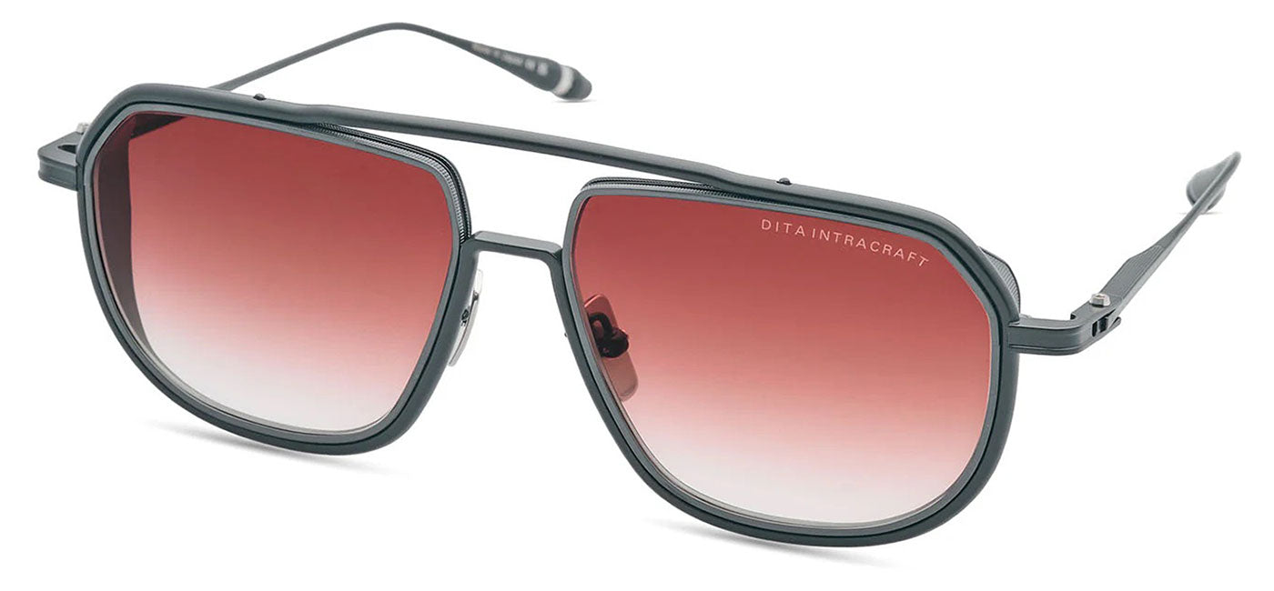 DITA Intracraft Sunglasses - Black Iron / Burgandy To Clear Gradient