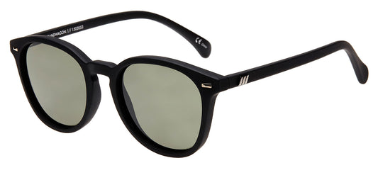 Le Specs Bandwagon Sunglasses - Black Rubber / Khaki