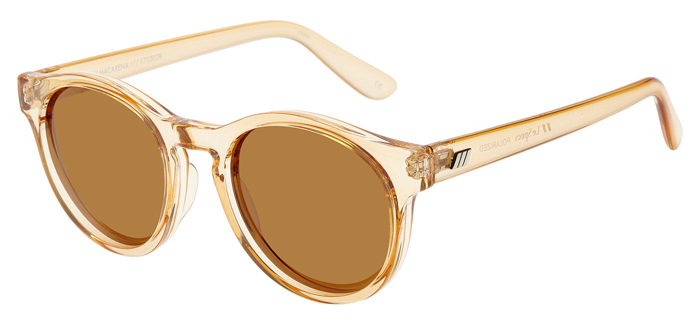 Le Specs Hey Macarena Sunglasses - Blonde / Brown Polarised