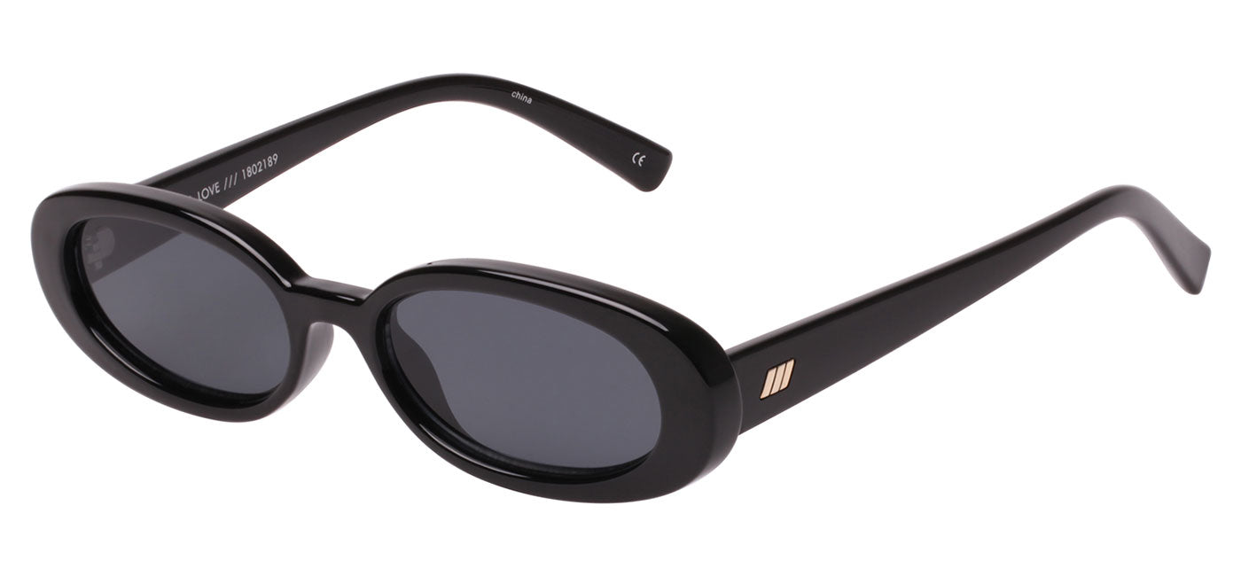 Le Specs Outta Love Sunglasses - Black / Smoke