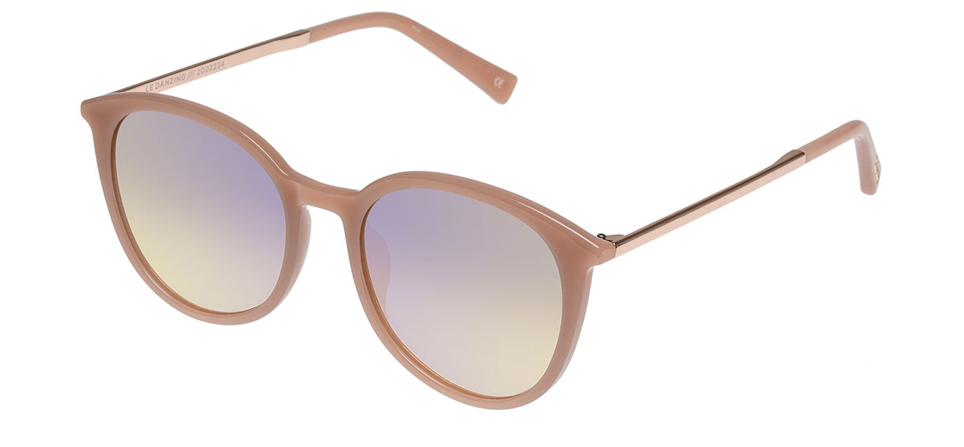 Le Specs Le Danzing Sunglasses - Rose Mist & Rose Gold / Rose Gradient Mirror