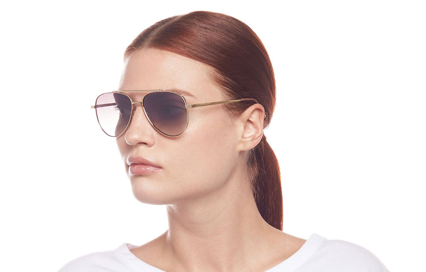 Le Specs Evermore Sunglasses - Gold / Khaki Gradient Flash