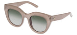 Le Specs Air Heart Sunglasses - Oatmeal / Khaki Gradient