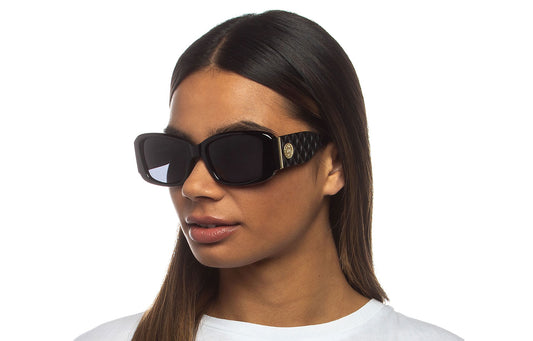 Le Specs Nouveau Riche Sunglasses - Black / Smoke