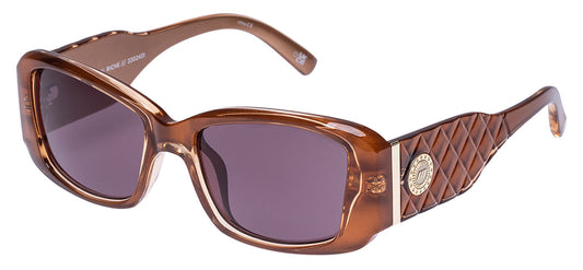 Le Specs Nouveau Riche Sunglasses - Caramel / Smokey Brown