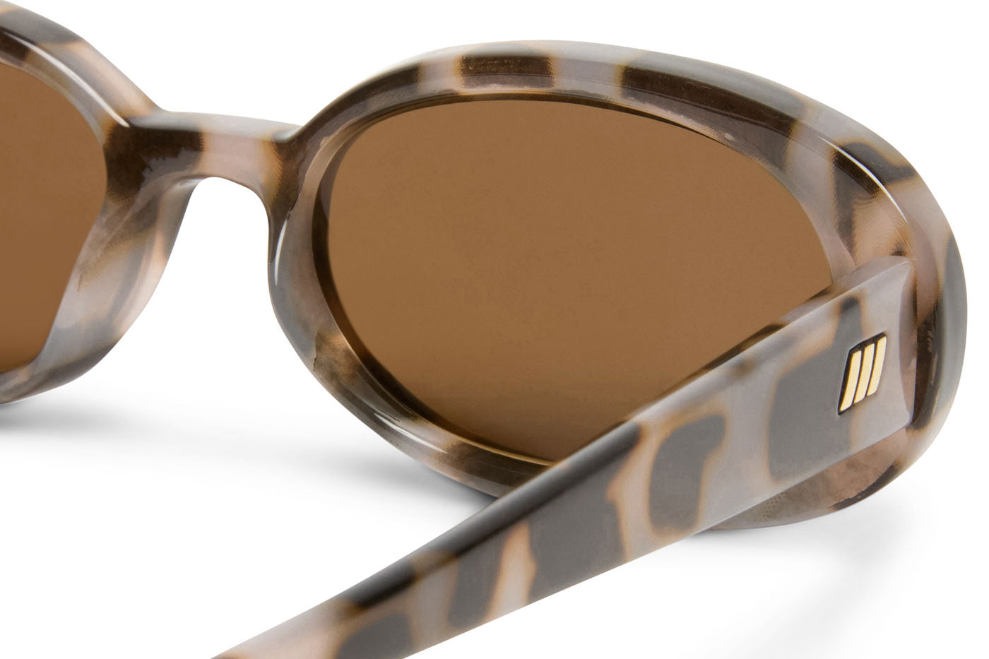 Le Specs Outta Love Sunglasses - Cookie / Smokey Brown Mono