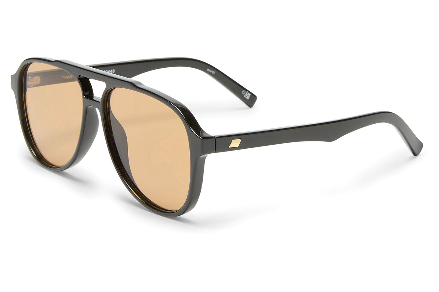 Le Specs Tragic Magic Sunglasses - Black / Tan Tint