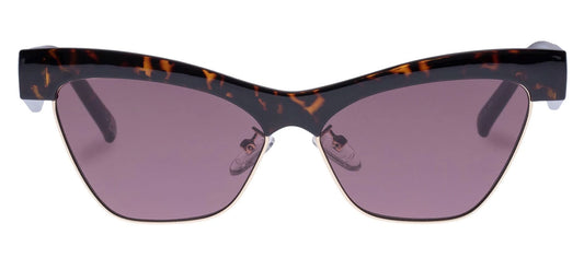 Le Specs Mountain High Sunglasses - Tokyo Tort & Gold / Brown Smoke
