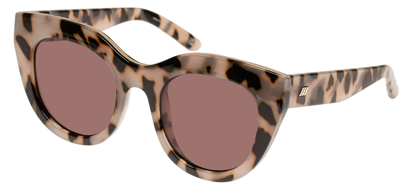 Le Specs Air Heart Sunglasses - Cookie Tort / Smokey Brown