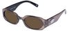 Le Specs Shebang Sunglasses - Champagne Shimmer / Smokey Brown Mono