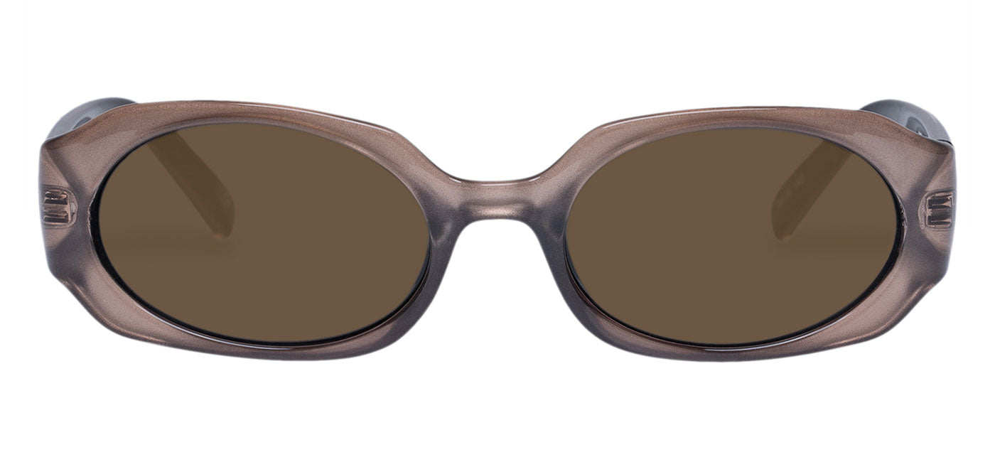 Le Specs Shebang Sunglasses - Champagne Shimmer / Smokey Brown Mono