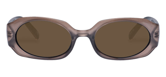 Le Specs Shebang Sunglasses - Champagne Shimmer / Smokey Brown Mono