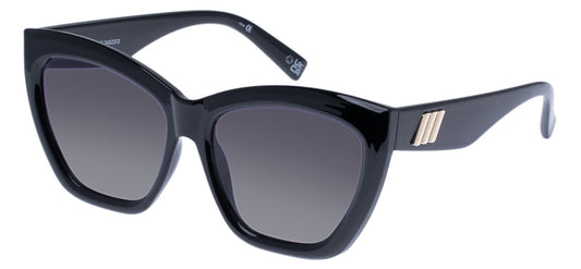 Le Specs Vamos Sunglasses - Black / Smoke Gradient