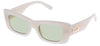 Le Specs Dopamine Sunglasses - Milky Almond / Moss