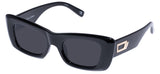 Le Specs Dopamine Sunglasses - Black / Smoke
