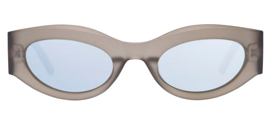 Le Specs Body Bumpin II Sunglasses - Matte Olive Leaf / Silver Mirror