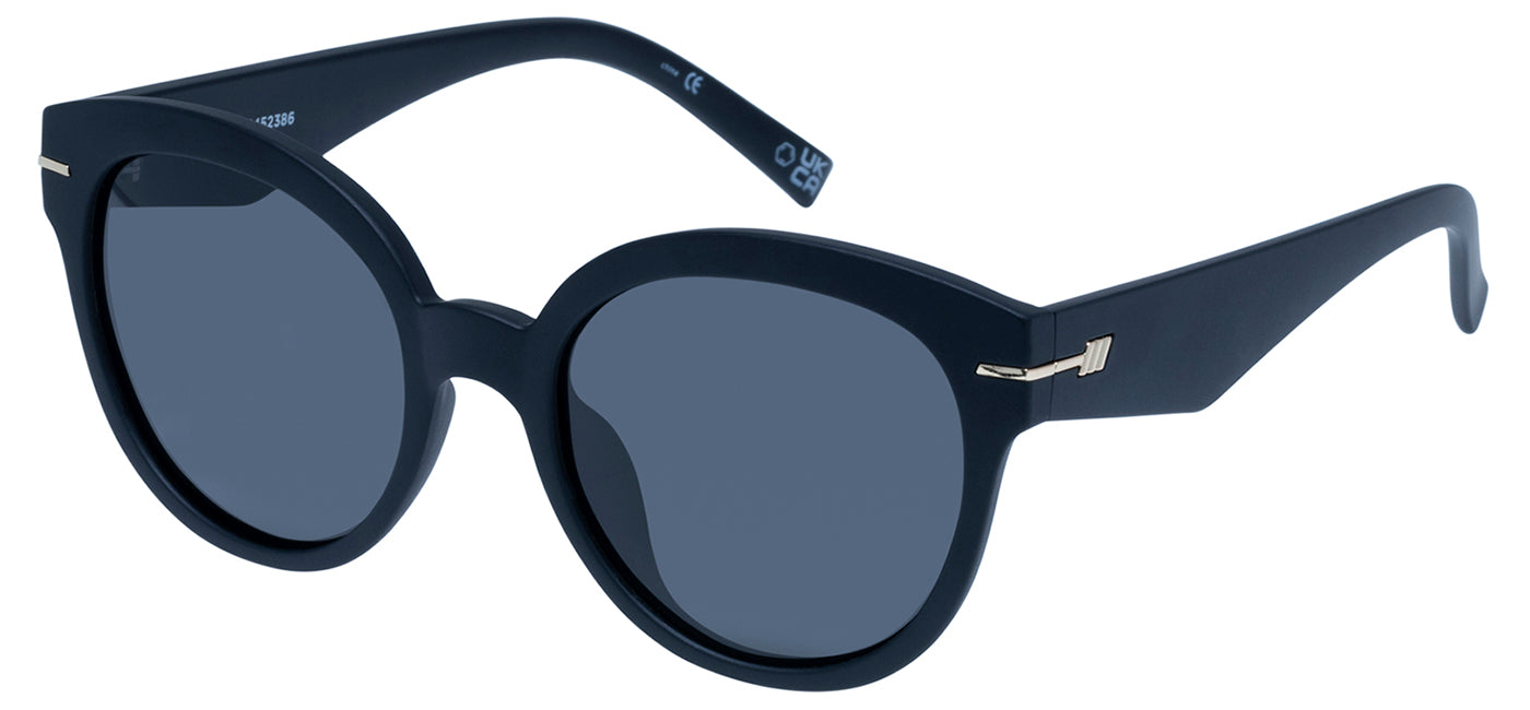 Le Specs Capacious Sunglasses - Matte Black / Smoke Polarised