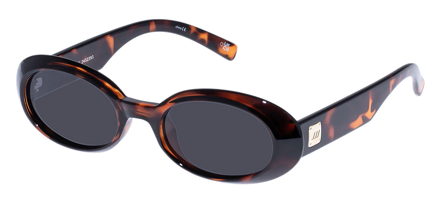 Le Specs Work It Sunglasses - Dark Tort / Smoke Mono Polarised