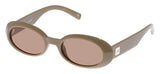 Le Specs Work It Sunglasses - Biscotti / Light Brown Mono