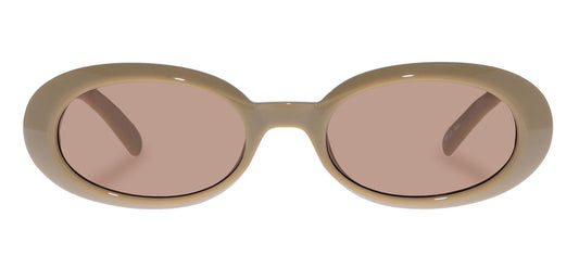 Le Specs Work It Sunglasses - Biscotti / Light Brown Mono