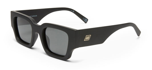 Le Specs Atlantis Sunglasses - Matte Black / Smoke Mono