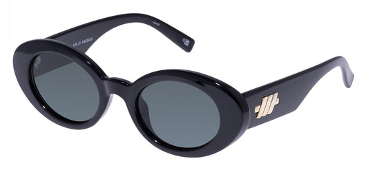 Le Specs Nouveau Vie Sunglasses - Black / Green Mono