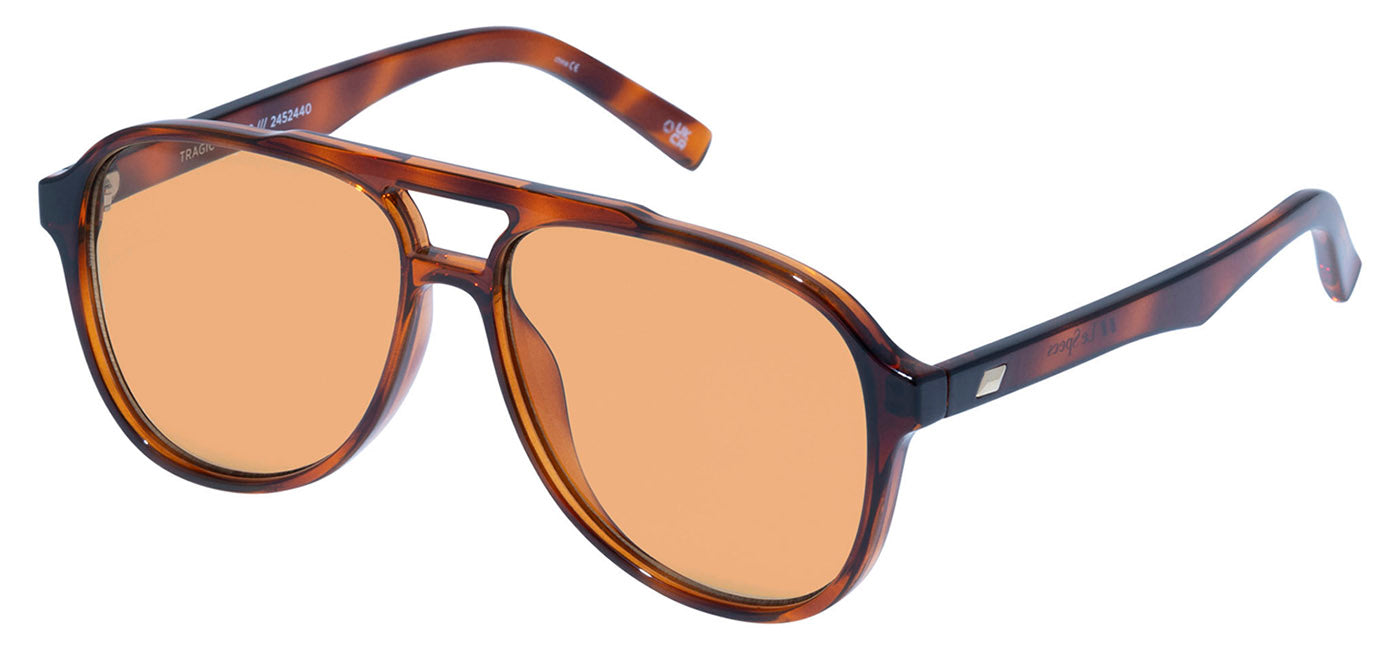 Le Specs Tragic Magic Sunglasses - Toffee Tortoise / Amber