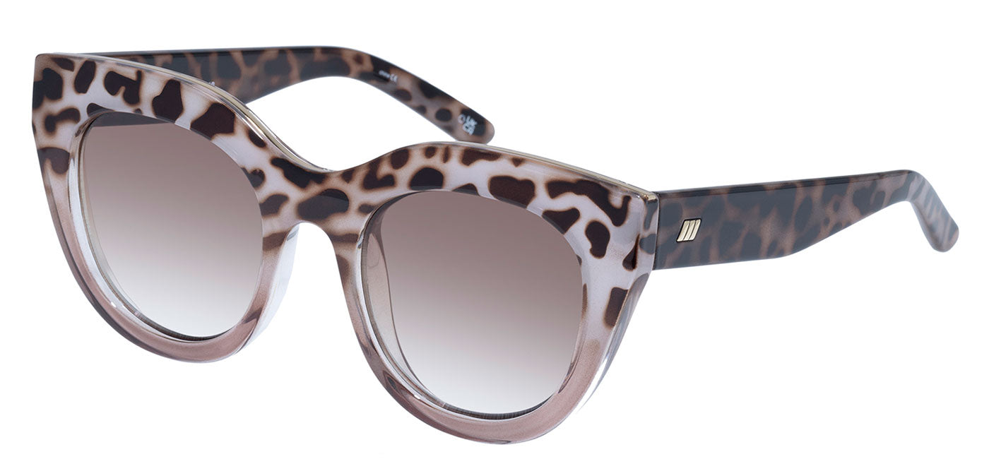 Le Specs Air Heart Sunglasses - Cookie Tort Mocha Splice / Brown Gradient