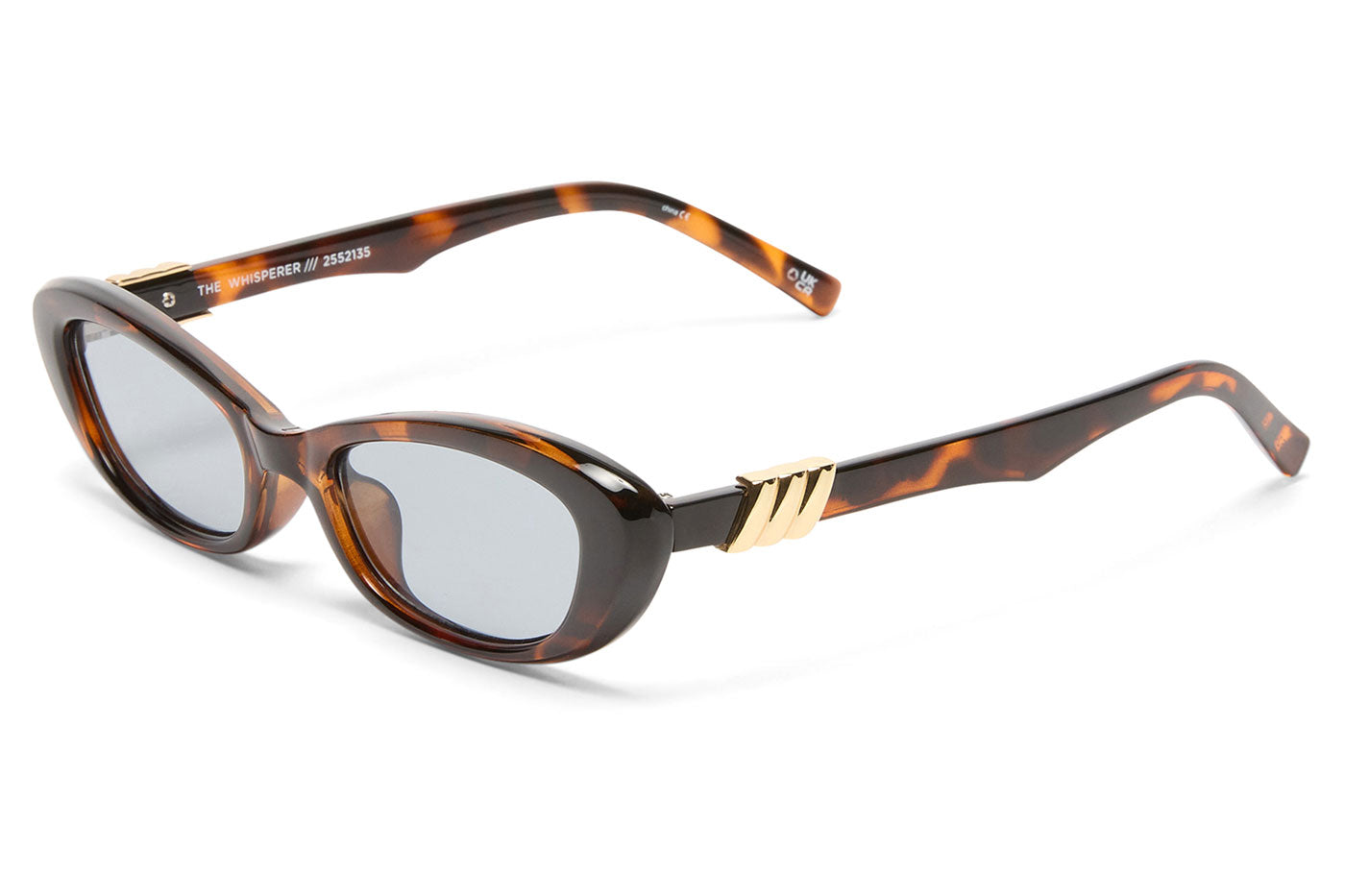 Le Specs The Whisperer Sunglasses - Dark Tort / Smoke Tint
