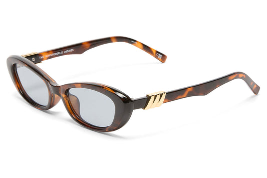 Le Specs The Whisperer Sunglasses - Dark Tort / Smoke Tint