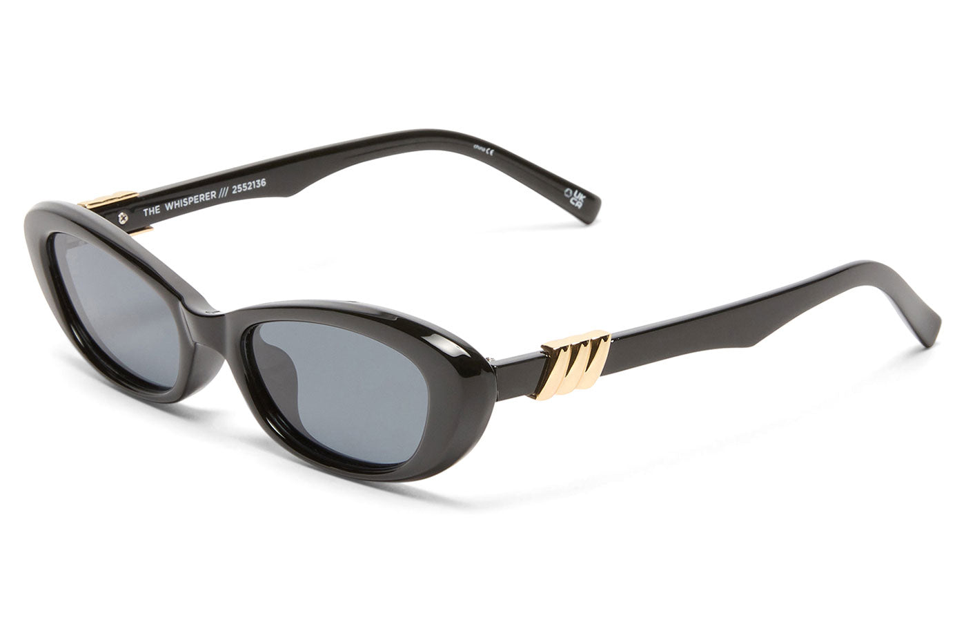 Le Specs The Whisperer Sunglasses - Black / Smoke Mono Polarised