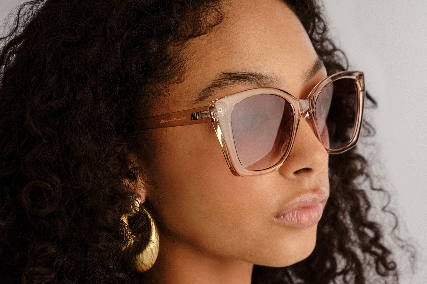Le Specs Incantation Sunglasses -Sand / Khaki Gradient