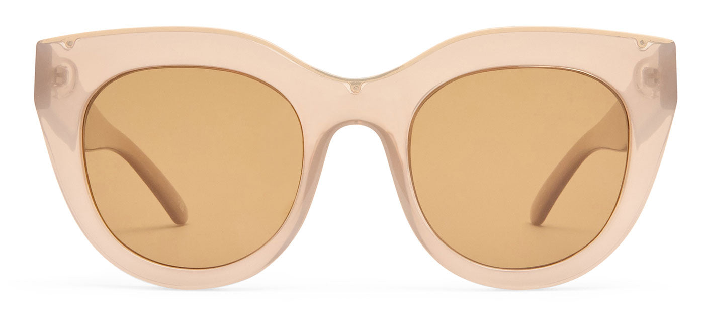Le Specs Air Heart Sunglasses - Mink / Brown Mono