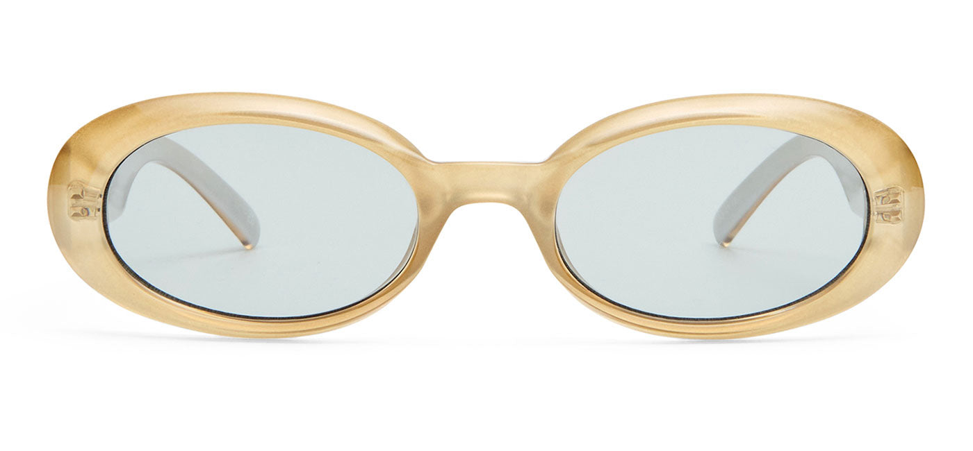 Le Specs Work It Sunglasses - Champagne Pearl / Smoke Tint