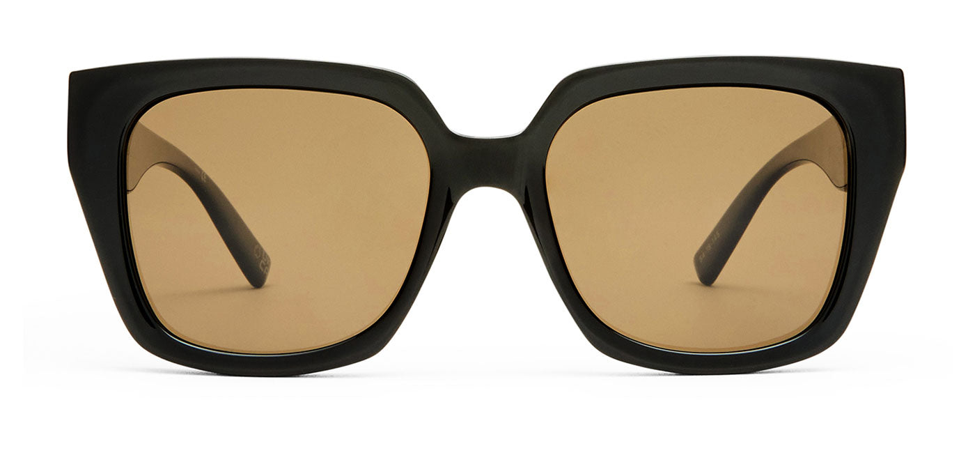 Le Specs The Illusion Sunglasses - Black / Brown Mono Polarised