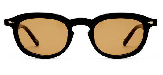 Le Specs Heart Throb Sunglasses - Black / Light Brown Mono