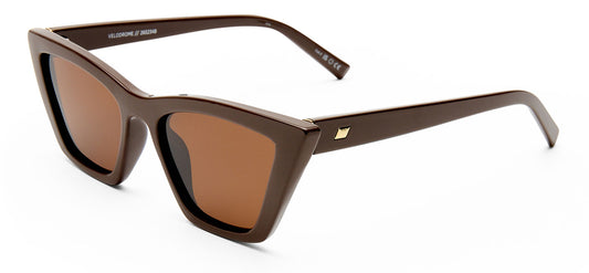 Le Specs Velodrome Sunglasses - Cocoa / Brown Mono Polarised
