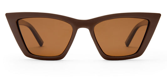 Le Specs Velodrome Sunglasses - Cocoa / Brown Mono Polarised