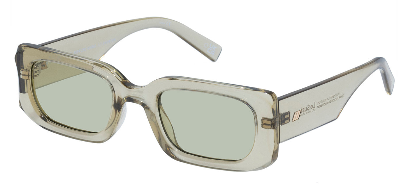 Le Specs Rippled Rebel Sunglasses - Olive Leaf / Sage