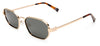 Le Specs Mythic Sunglasses - Gold / Smoke Mono Polarised