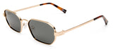 Le Specs Mythic Sunglasses - Gold / Smoke Mono Polarised